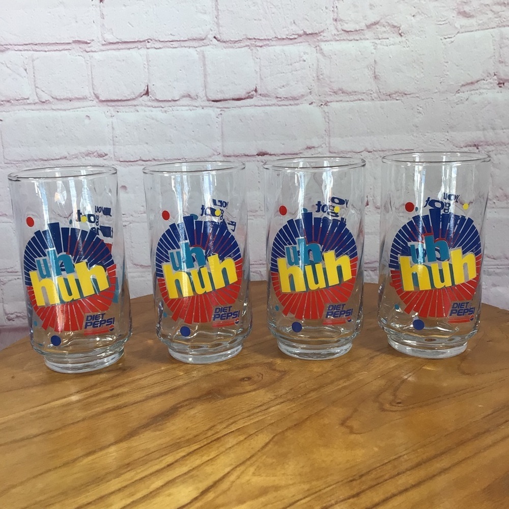 Vintage Diet Pepsi Uh Huh You Got the Right One Baby Drinking Glasses - …